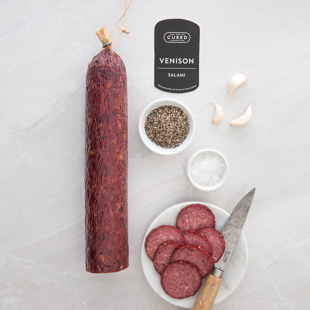 Cured Venison Salami by Cashmere Cuisine